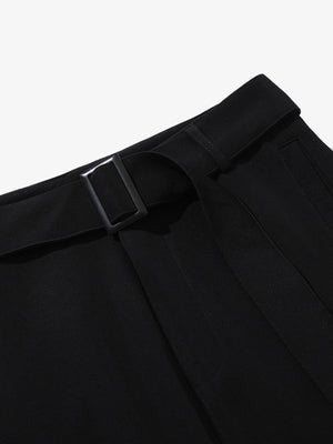 High Street Belt Pleated Flared Scimitar Pants - thumbnail 4