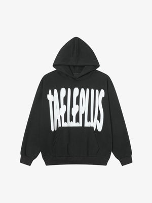 Street Graffiti Letter Print Hoodie - thumbnail 1