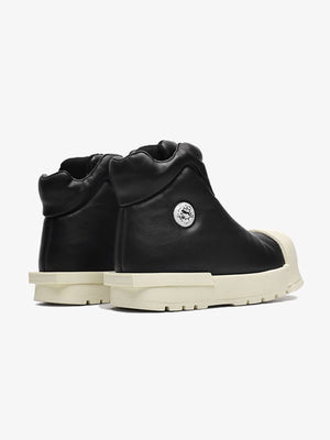Big Toe Boots – Schwarz/Creme, Rückansicht | XoKool
