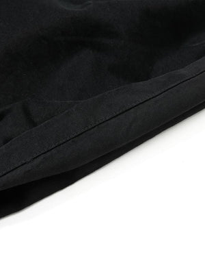 Pantalones cargo negros – detalle del dobladillo | XoKool