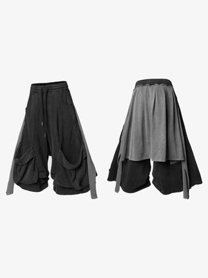 Cargo Shorts – Vorder- und Rückseite flach ausgelegt | XoKool