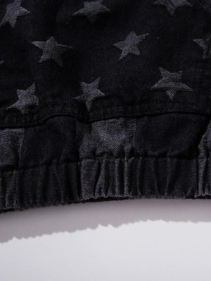Denim hoodie – elastic hem close-up | XoKool