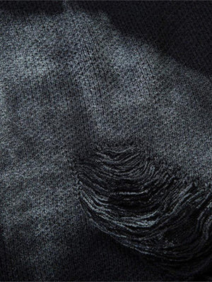 Chain Pullover – Nahaufnahme des Distressed Saums | XoKool