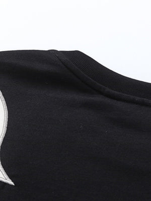 Flame panel tee – flame panel neckline detail | XoKool