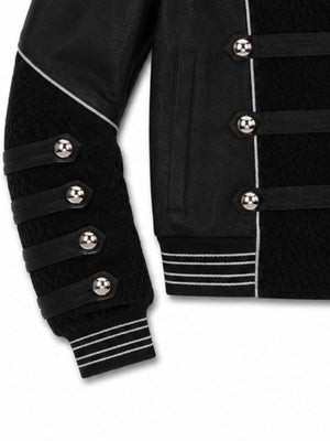 Marching band jacket – sleeve buttons and ribbed cuff close-up | XoKool