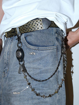 Cadena para pantalón con charms – sobre jeans, cadena de dados (60 cm) | XoKool
