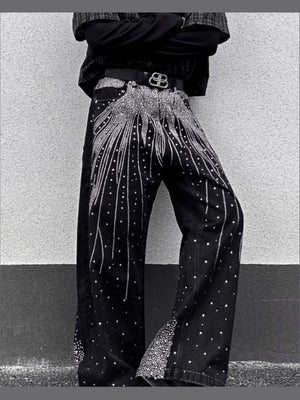 Strass Jeans – am Model, seitlich | XoKool