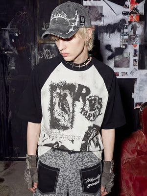 Raglan Graphic T-Shirt – am Model, vorne | XoKool