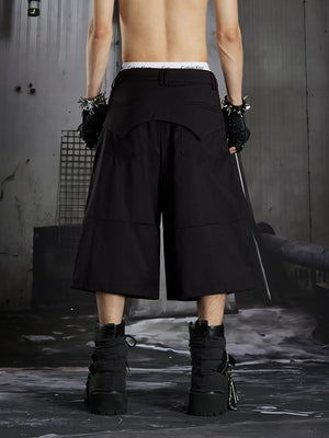 Black tailored shorts – on model, back | XoKool