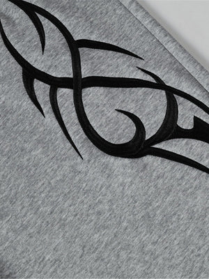 Pantalones deportivos tribales – gris, detalle del estampado tribal | XoKool