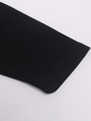 Waffle long sleeve graphic tee – sleeve cuff close-up | XoKool