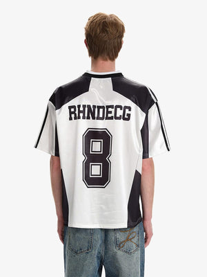 Camiseta de fútbol retro – en modelo, espalda | XoKool