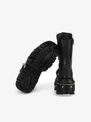 Gothic Plateau-Boots – Sohle und Rückansicht | XoKool