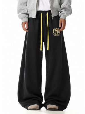 Back Graphic Sweatpants – on model, Black front | XoKool