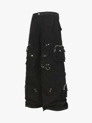Two-in-One Design Streetwear Tactical Multi-Pocket Cargo Pants - thumbnail 1