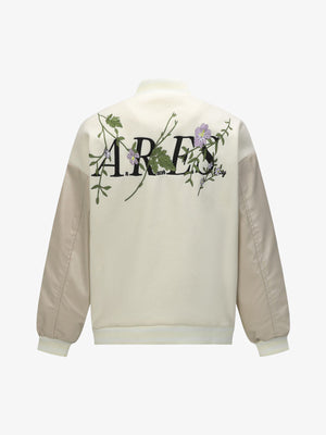 Retro Floral Embroidery Baseball Jacket - thumbnail 11