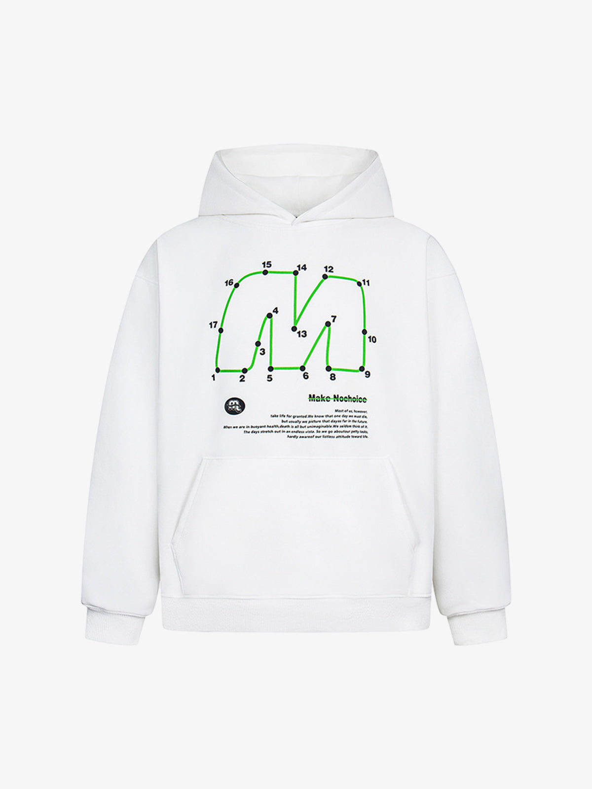 Unique Retro Letter Print Graphic Hoodie