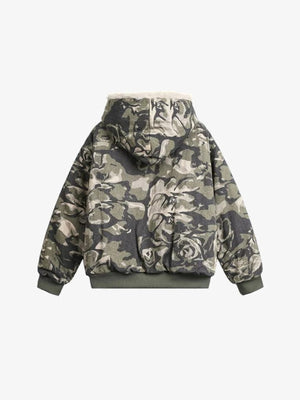 Camo jacket and jeans set – Camo jacket, back flat | XoKool