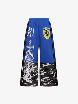 Camo Jogginghose – Blau, Vorderansicht | XoKool
