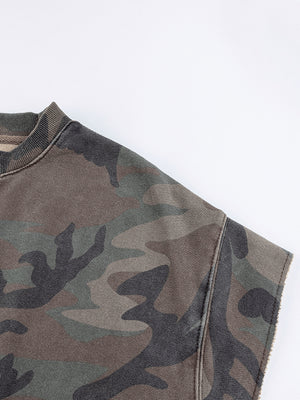 Ärmelloses Camo Shirt – Schulter und Ärmelansatz im Detail | XoKool