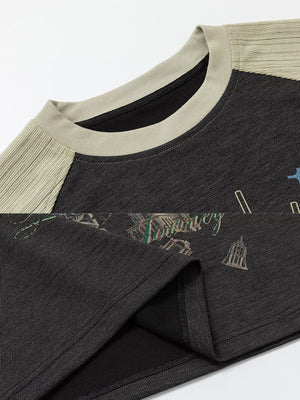 Cathedral Raglan Long Sleeve Tee – collar and hem close-up | XoKool