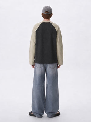 Cathedral Graphic Raglan Long Sleeve Tee – on model back | XoKool