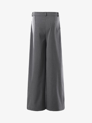 Retro Structured Asymmetric Baggy Pants - thumbnail 4