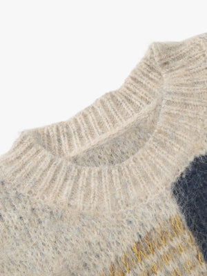 Geometric Irregular Striped Sweater - thumbnail 8