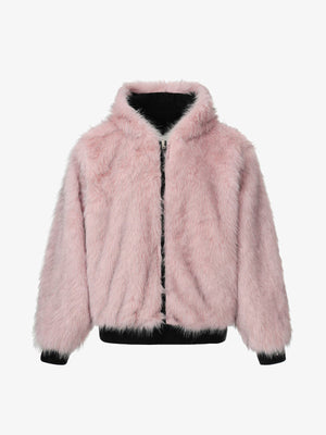 Street Fur Reversible Hooded Jacket - thumbnail 13