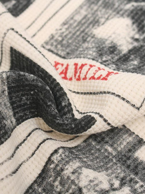 Waffel-Longsleeve mit Camo-Ärmeln – Stoff im Detail | XoKool
