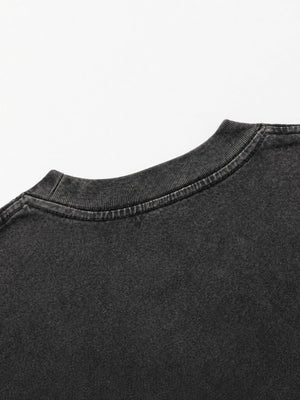 Cropped Boxy T-Shirt – Nahaufnahme Kragen | XoKool