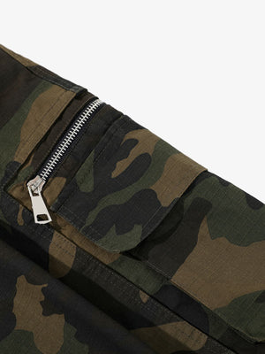 Vintage Multi-Pocket Functional Camo Cargo Pants - thumbnail 7