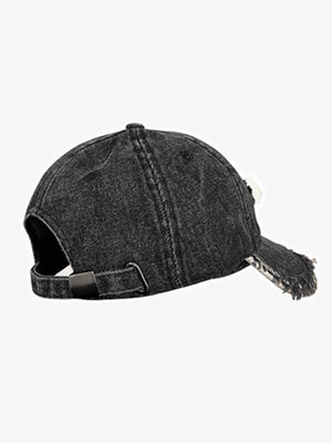 Street Washed Distressed Letter Embroidered Baseball Cap - thumbnail 7