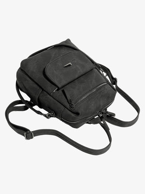Suede Simple Dual-Use Large Capacity Backpack - thumbnail 8