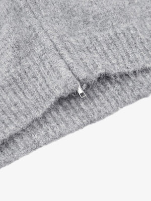 Casual Star Jacquard Double-Zip Cardigan Sweater - thumbnail 11
