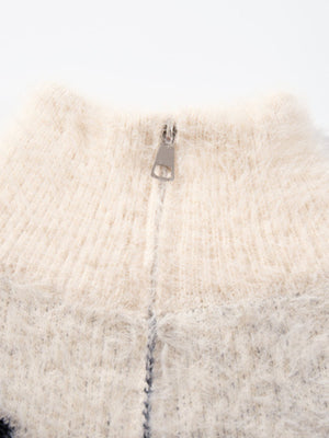 Street Subculture Angel Jacquard Cardigan Sweater - thumbnail 9