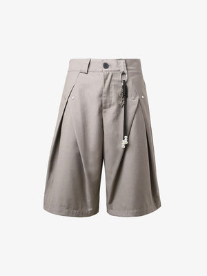 Vintage Deconstructed Pleated Shorts - thumbnail 2