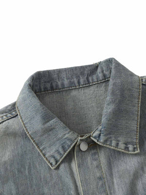 Retro Washed Totem Denim Jacket - thumbnail 5