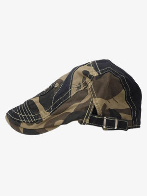 Camouflage Metal Patch Design Duckbill Forward Cap - thumbnail 6