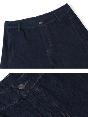 Jeans barrel – primer plano de la cintura y el botón | XoKool