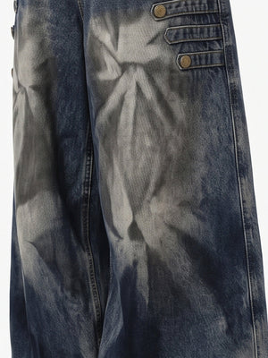 Dark wash baggy jeans – fade detail | XoKool