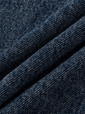 Dark Wash Horseshoe Jeans – fabric close-up | XoKool