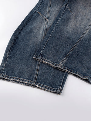 Jeans herradura en lavado oscuro – detalle del bajo | XoKool