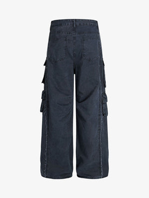 Street Functional Multi-Pocket Workwear Casual Pants - thumbnail 4