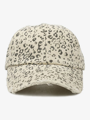 Vintage Leopard Print Distressed Baseball Cap - thumbnail 5