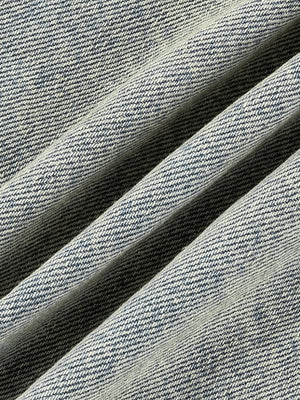 Jeansjacke im Dirty Wash – Nahaufnahme der Denim-Struktur | XoKool