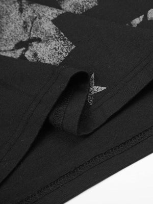 Flag long sleeve tee – hem and star close-up | XoKool