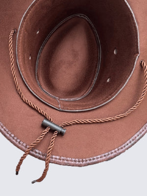 Western cowboy hat – inside view with chin cord | XoKool