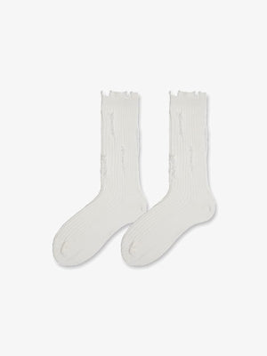 Calcetines slouch – Blanco, vista plana | XoKool