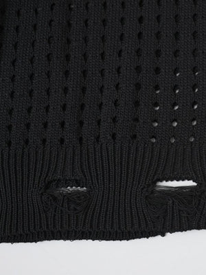 Strickweste mit Stern – Saum Nahaufnahme | XoKool